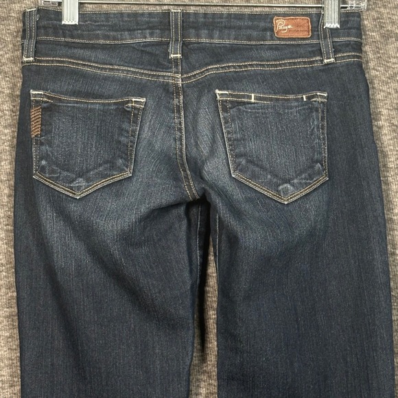 PAIGE Canyon Boot Jeans Women's 26 Dark Wash Bootcut Stretch Denim - Picture 6 of 13